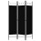 VidaXL vidaXL 3-Panel Room Divider Black 120x180 cm Wall Partition Screen Separator 3