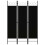 VidaXL vidaXL 3-Panel Room Divider Black 120x180 cm Wall Partition Screen Separator 1