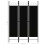 VidaXL vidaXL 3-Panel Room Divider Black 120x180 cm Wall Partition Screen Separator 7