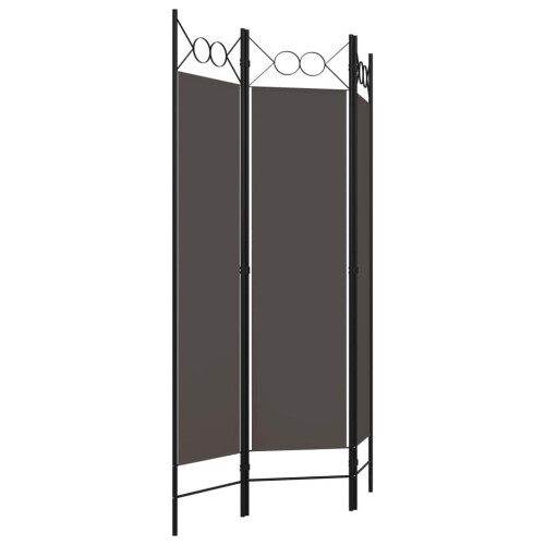 VidaXL vidaXL 3-Panel Room Divider Anthracite 120x180 cm Partition Screen Separator 1