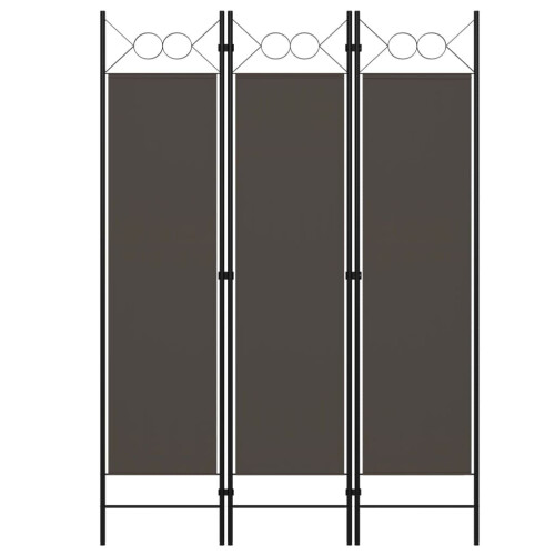 VidaXL vidaXL 3-Panel Room Divider Anthracite 120x180 cm Partition Screen Separator