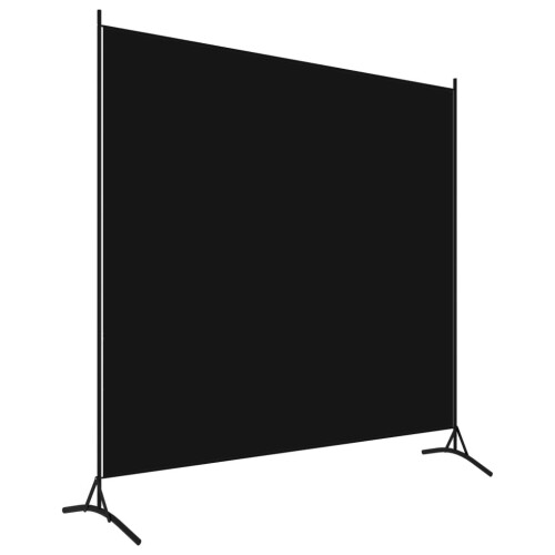VidaXL vidaXL 1-Panel Room Divider Black 175x180 cm Wall Partition Screen Separator 2