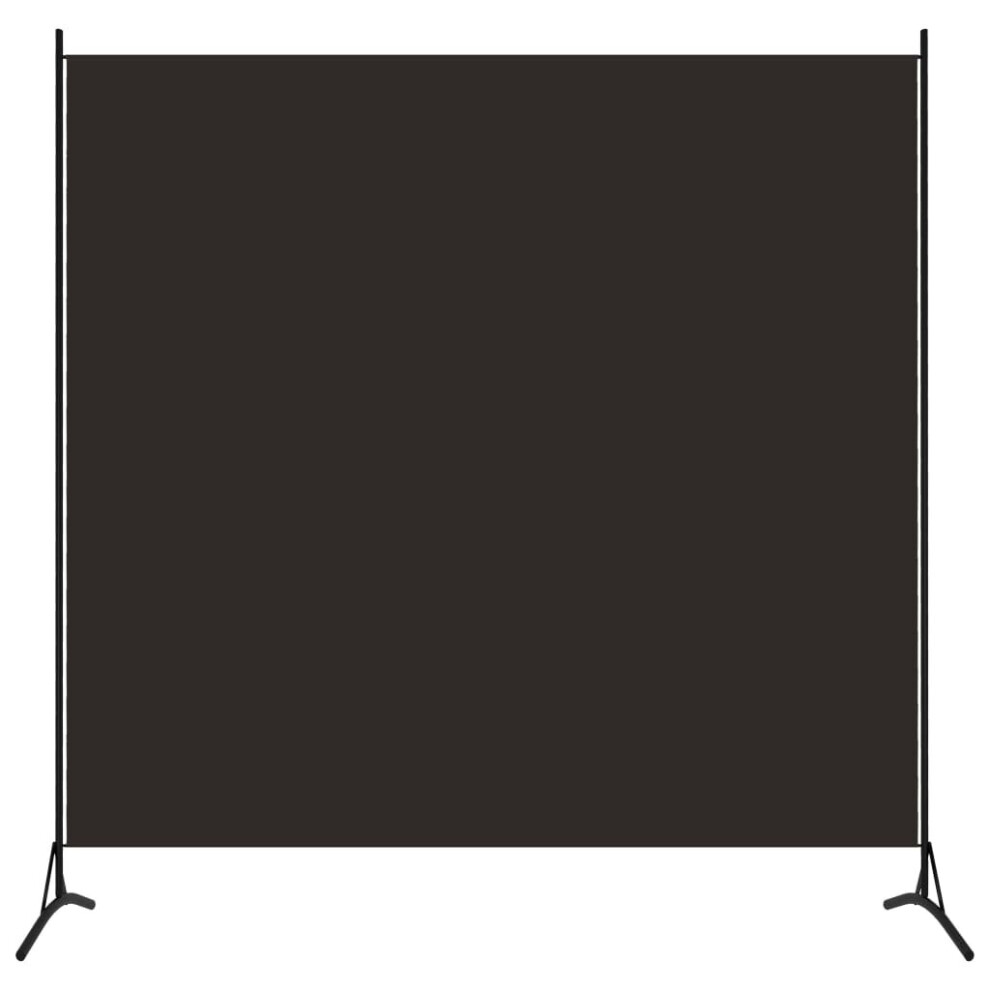 vidaXL 1-Panel Room Divider Brown 175x180 cm Wall Partition Screen Separator