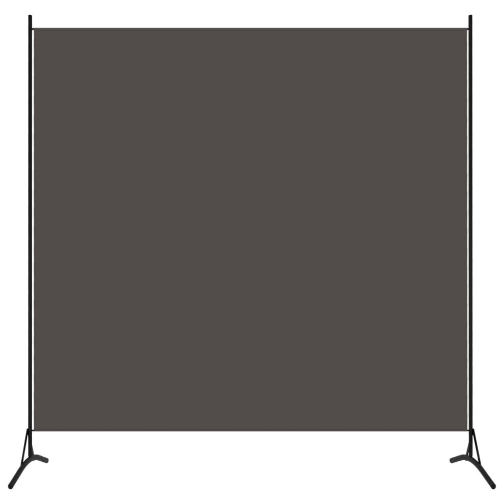 vidaXL 1-Panel Room Divider Anthracite 175x180 Cm Partition Screen Separator