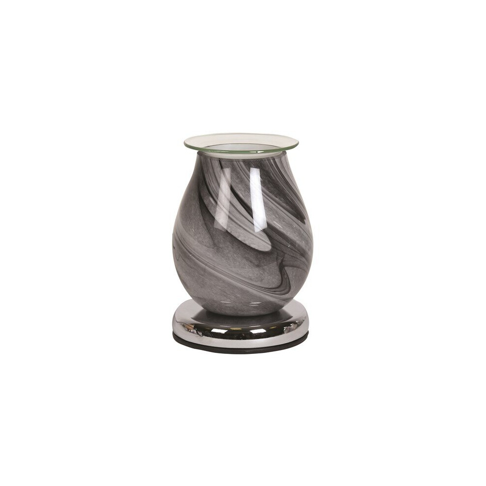 Aroma Accessories Aroma Touch Electric Wax Melt Burner: Swirl & Free Wax Melt Grey