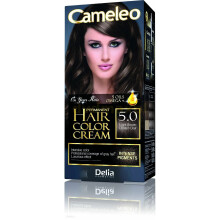 Peinture permanente Delia Cosmetics Cameleo HCC Omega+ No. 5.0 Châtain clair 1 paquet.