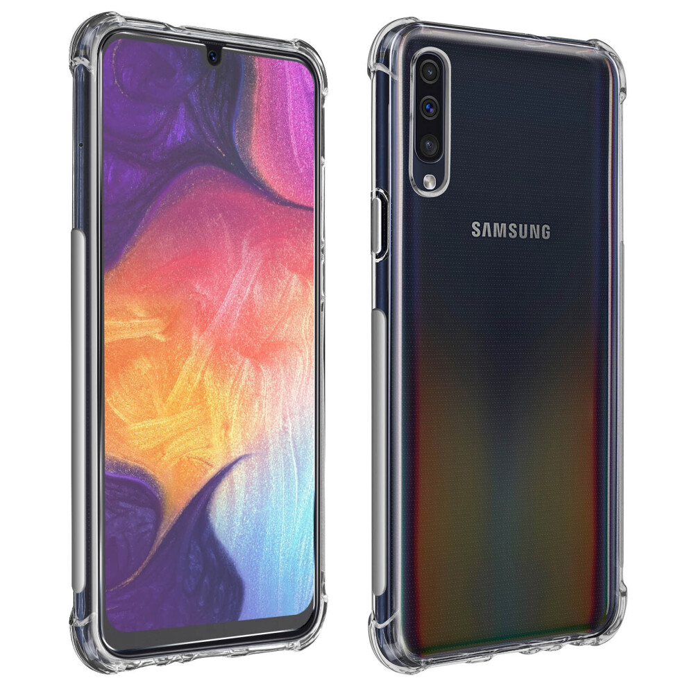 Protection Pack For Galaxy A50/A30s Flexible Cover + 9H Tempered Glass Film Clear 3662427457255