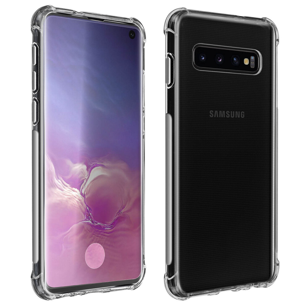 Protective Pack For Samsung Galaxy S10 Flexible Cover + 9H Tempered Glass Film Clear 3662427457378