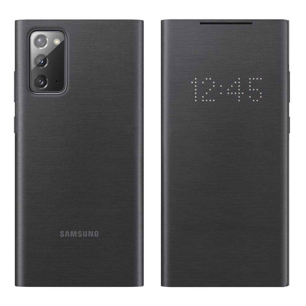 Official Samsung Galaxy Note20 LED View Flip Cover Case  - Black