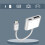 Compact Lightning Charge Adapter for IPhone/iPad Lightning to USB - White 4