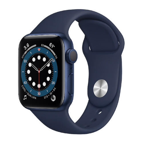 Refurbished Apple Apple Watch Series 6 GPS 40mm Blue Aluminium Case & Navy Sport Band