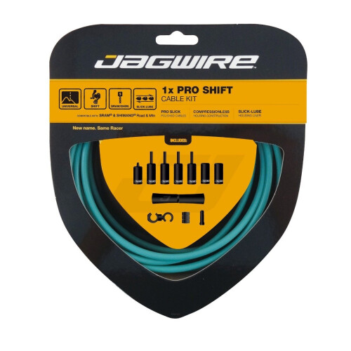 (One Size, Bianchi Celeste) Jagwire 1X Pro Shift Kit