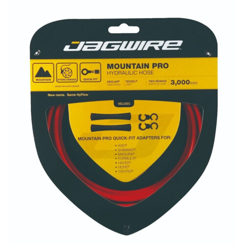 (Red) Jagwire Pro Hydraulic Hose Kit