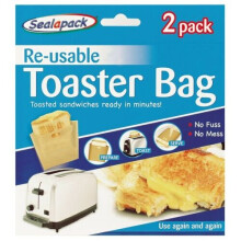 Sealapack 2 Pack Toaster Bag- Re-usable Toaster Bag - Non Stick