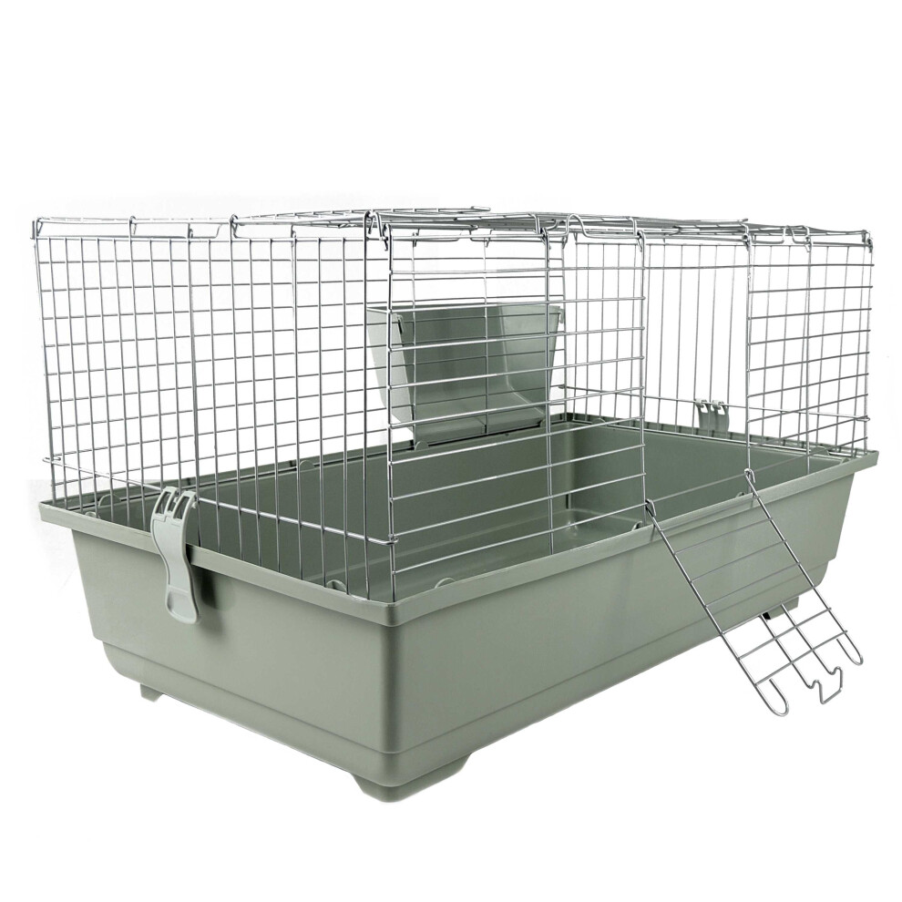 Little Friends Rabbit Guinea Pig Cage 120cm Silver/Beige