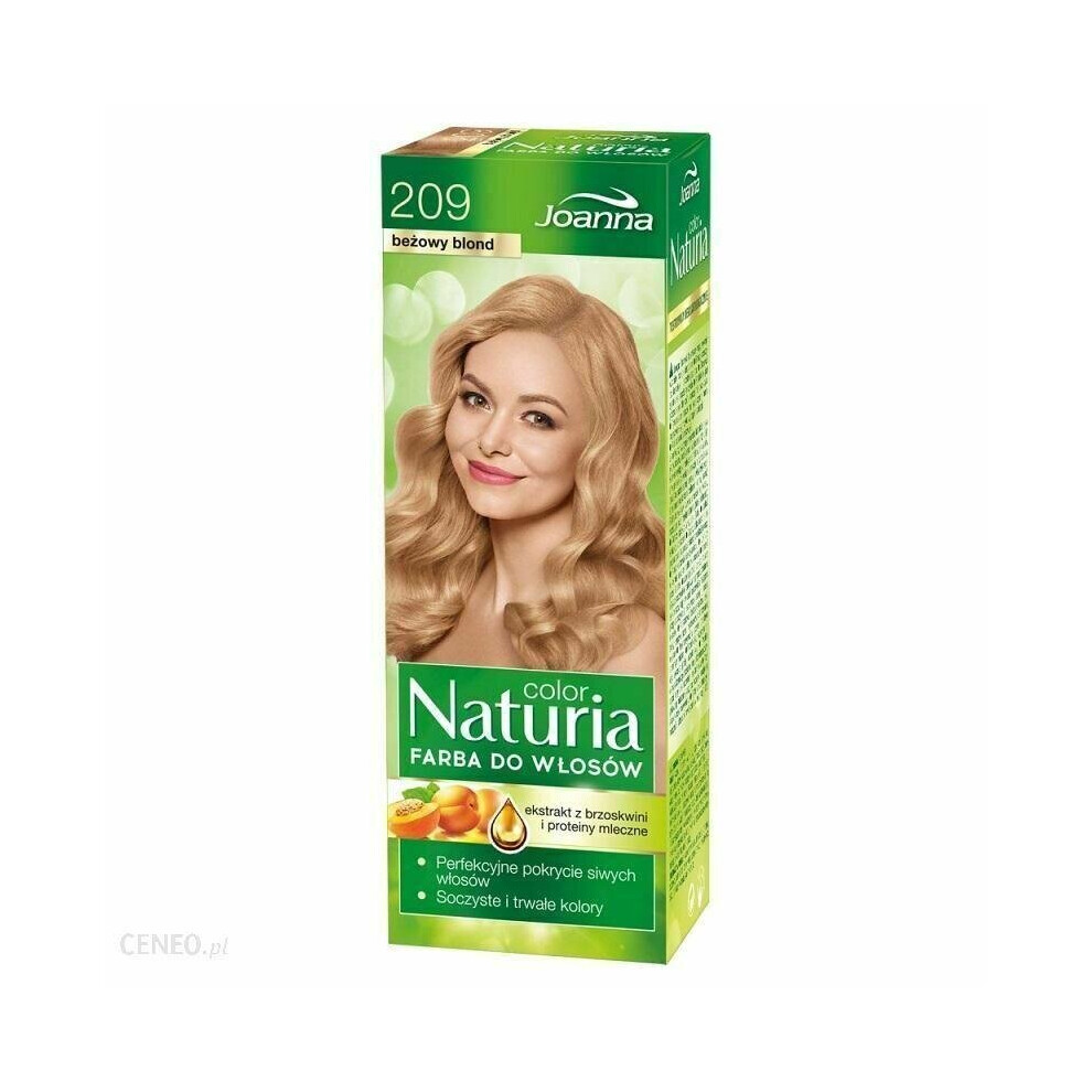 Cosmelogia Women's Cream Joanna Naturia Color Hair Dye No. 209 Beige Blonde