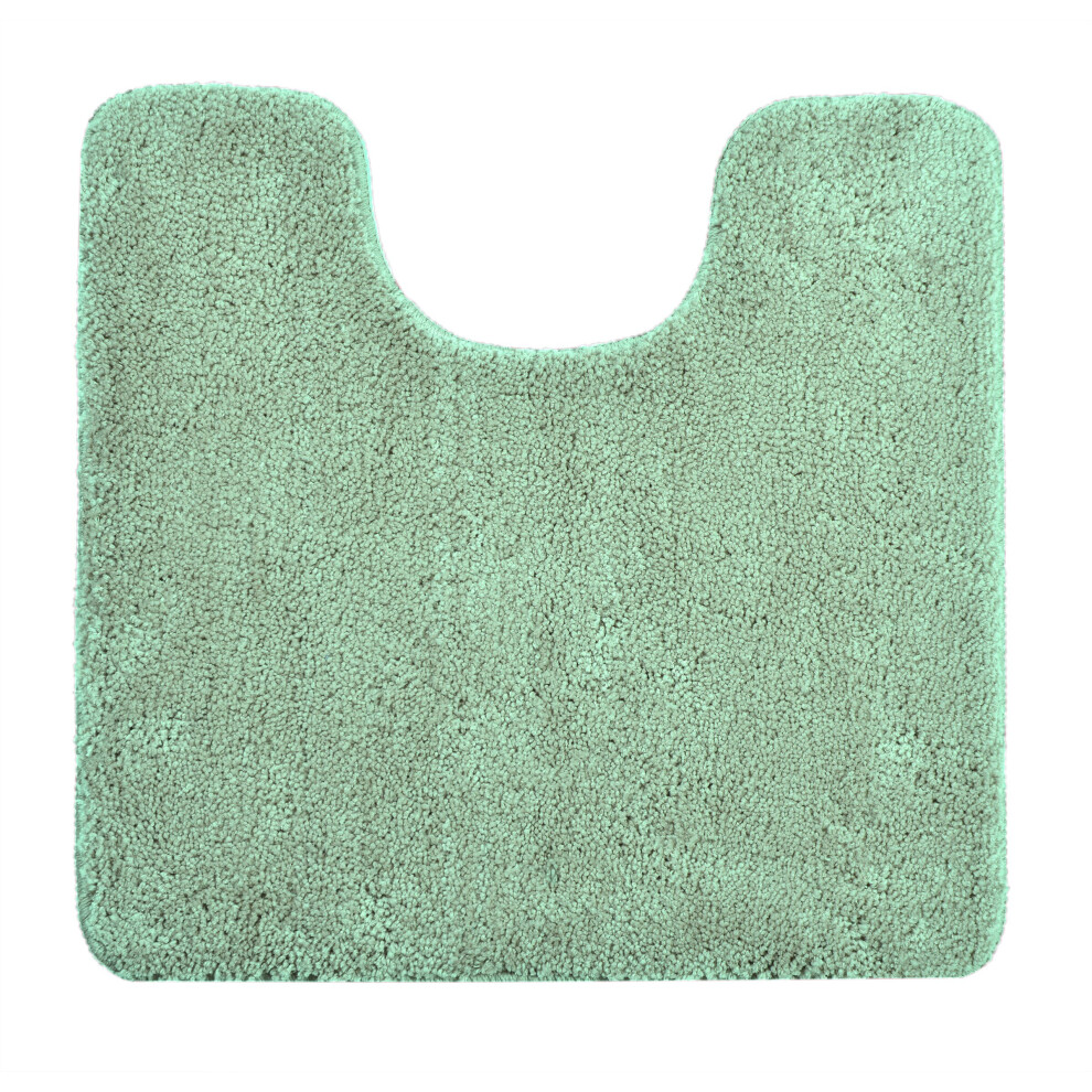 Allure Bath Fashions Sage Green Microfibre Pedestal Mat - Non-Slip, Soft, Absorbent - 50cm - Image 3