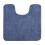 (Mid Blue) Allure Deep Pile Microfibre Pedestal Toilet Mat 1