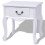 VidaXL vidaXL 2x Bedside Cabinets MDF White Nightstand Side End Table with a Drawer 4