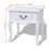 VidaXL vidaXL 2x Bedside Cabinets MDF White Nightstand Side End Table with a Drawer 2