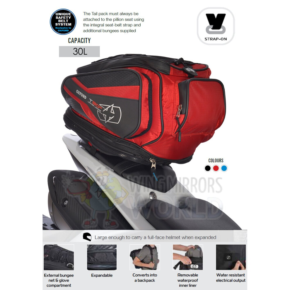 Oxford T30R Tail Pack - Red