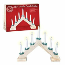 The Christmas Workshop 89470 LED Wooden Christmas Candle Bridge