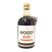 Woods Old Navy Rum 70cl - Demerara Navy Strength 57% ABV, Pot Still, Diamond Distillery, Guyana