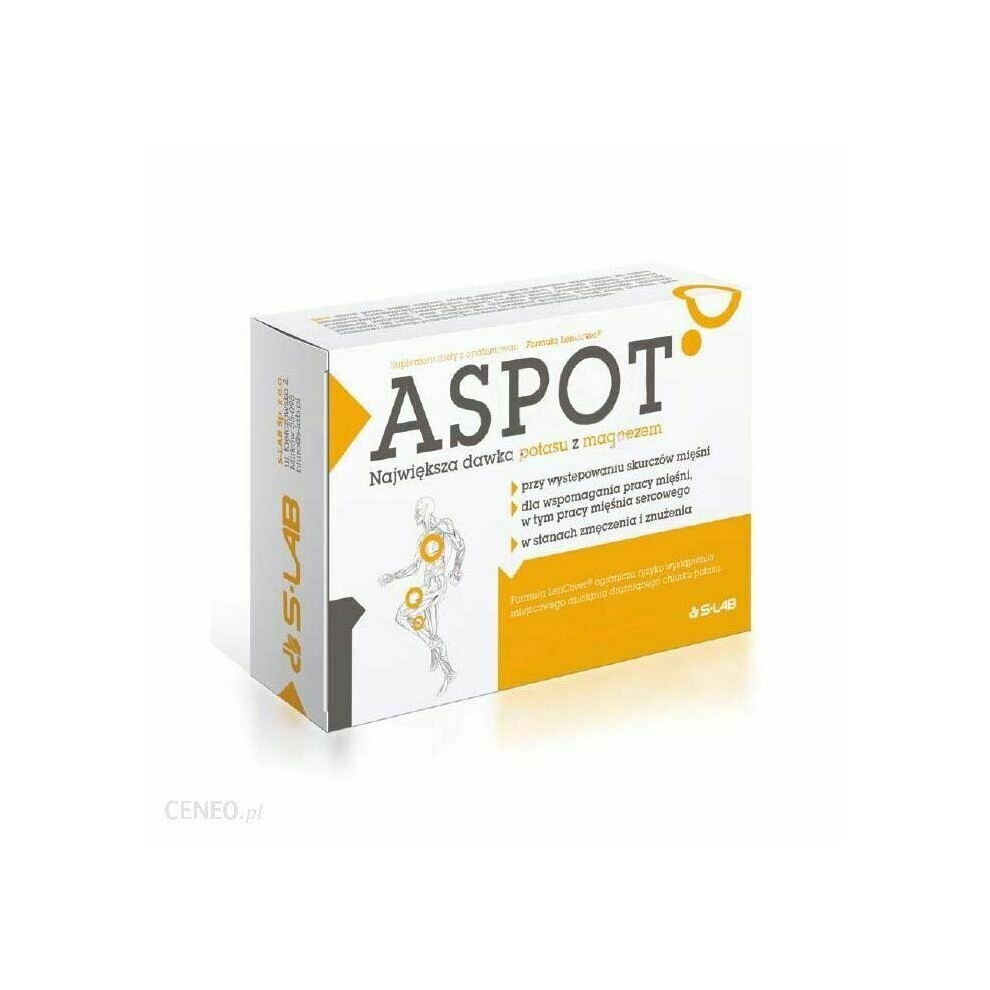 Sklep Polski Aspot Potassium & Magnesium 50+10 Tab Asparan Magnez I Potas Aparagin Olimp