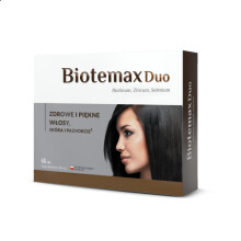 Colfarm Biotemax Duo 60 tab biotebal biotyna biotin beautiful hair skin & nails