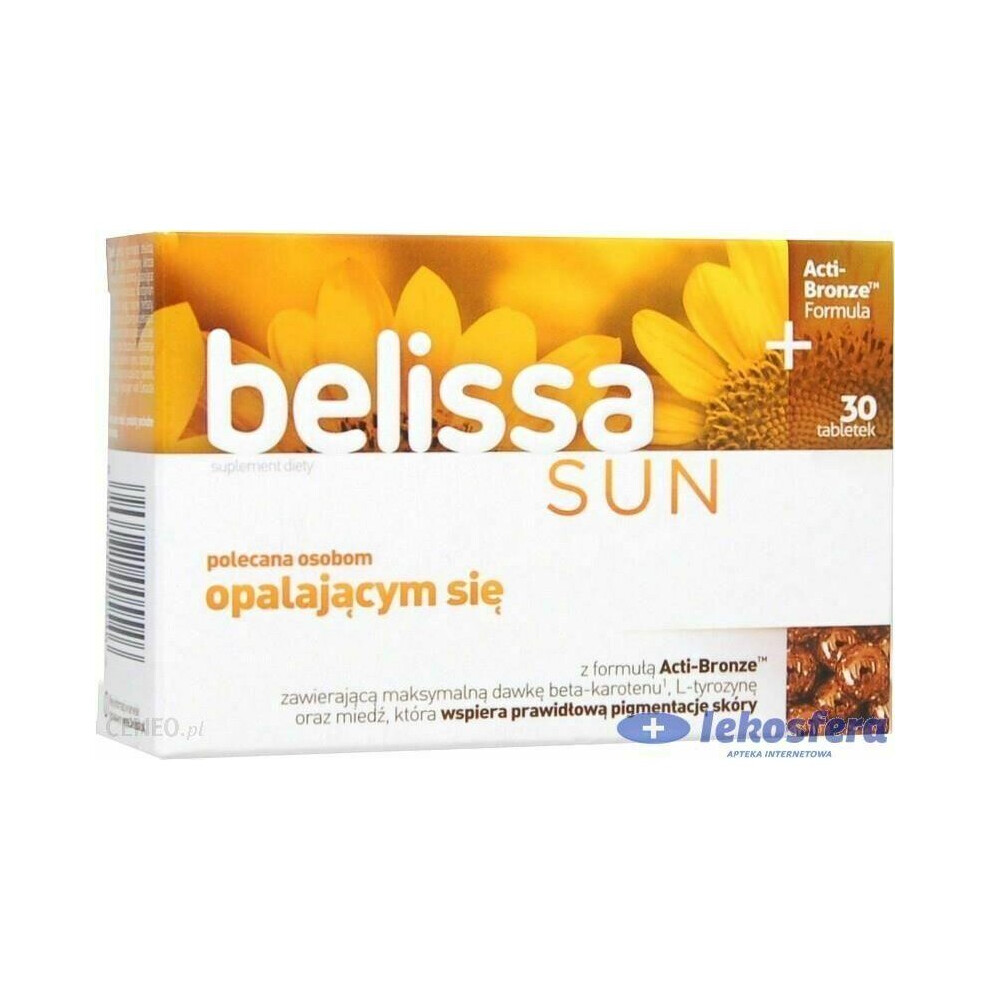Sklep Polski Belissa Sun 30 Â Skin Support For Sun Exposure With Beta-Carotene, Vitamins C & E, Horsetail & Antioxidants