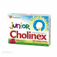 Cholinex Junior malinowy 16 past Problemy z gardlem suchosc chrypka dla dzieci