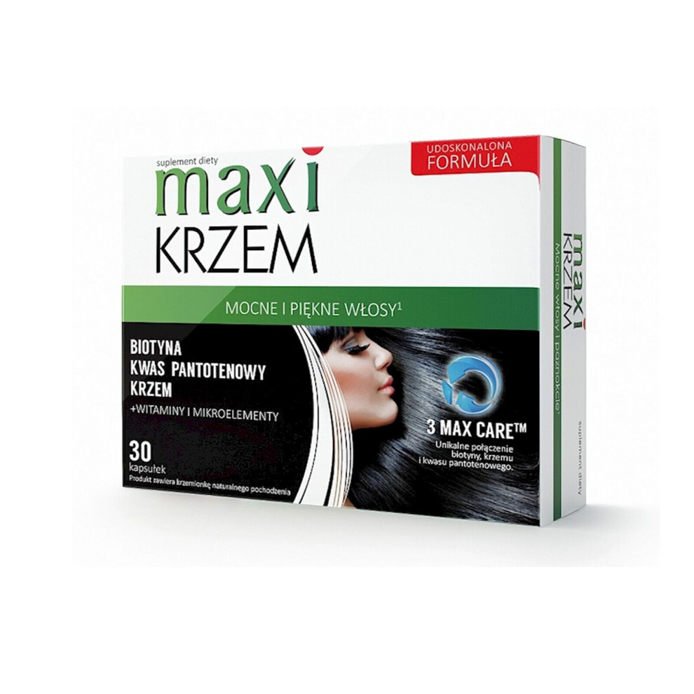 Sklep Polski Maxi Krzem 30 Kap Strong Hair Nails & Healthy Skin 30 Tabs Biotebal