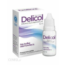 Delicol enzym laktaza na kolke niemowleca krople 15ml infants enzyme lactase