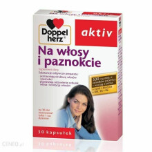 Doppelherz aktiv Na wlosy i paznokcie 30 kap biotebal biotyna maxi krzem avet