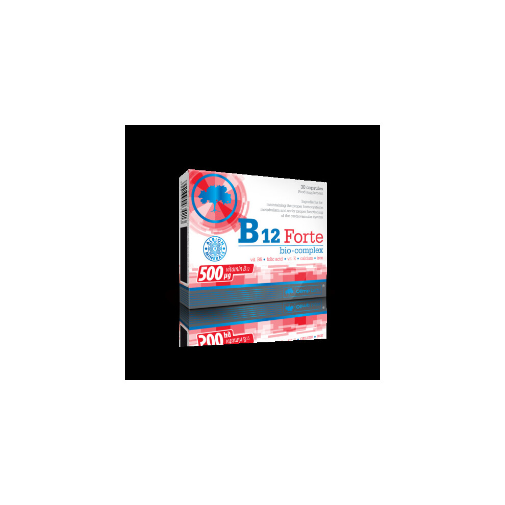 Sklep Polski Olimp B12 Forte Bio-Complex Witami B6 B12 Folic Acid Vit E Iron Calcium Colfarm