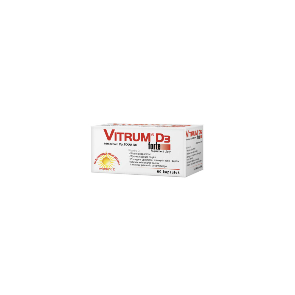 Vitrum D3 FORTE 60 kap odpornosc kosci miesnie zeby immunity bones teeth d vitum