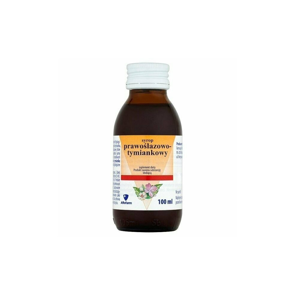 SYROP PROWOSLAZOWO-TYMIANKOWY No sugar 100ml