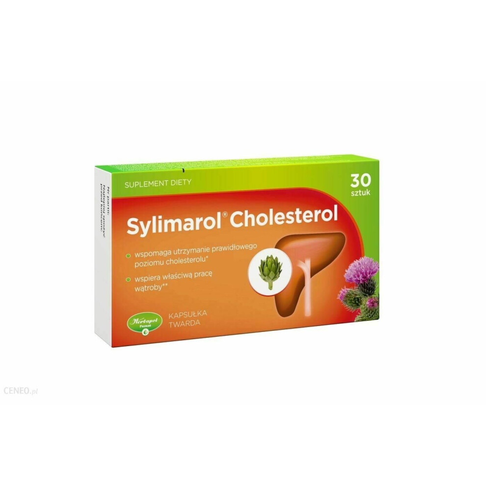 Sylimarol Cholesterol 30 healthy liver SYLIMAROL SYLIMARYNA OSTROPEST PLAMISTY