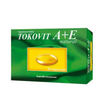 Tokovit A+E natural 30 kap Witamina A+E healthy skin MAX VITA HASCO AVET vitamin