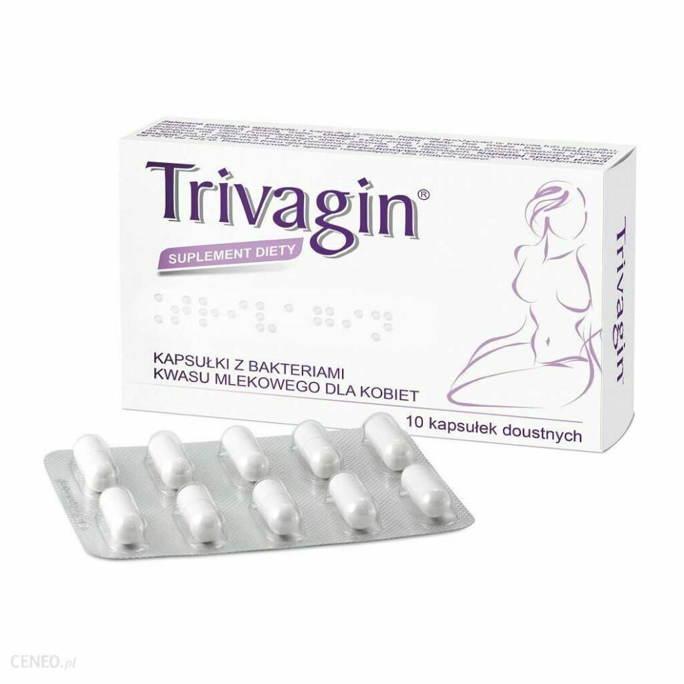 TRIVAGIN 10 kap na flore bakteryjna bacterial flora intimate area iladian invag