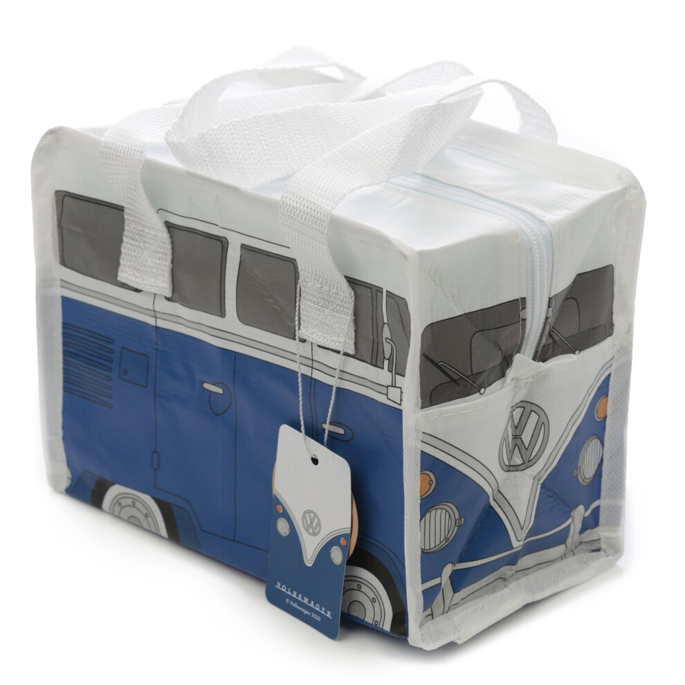 (Blue Camper) VW T1 Camper Lunch Bags Made From Recycled Materials