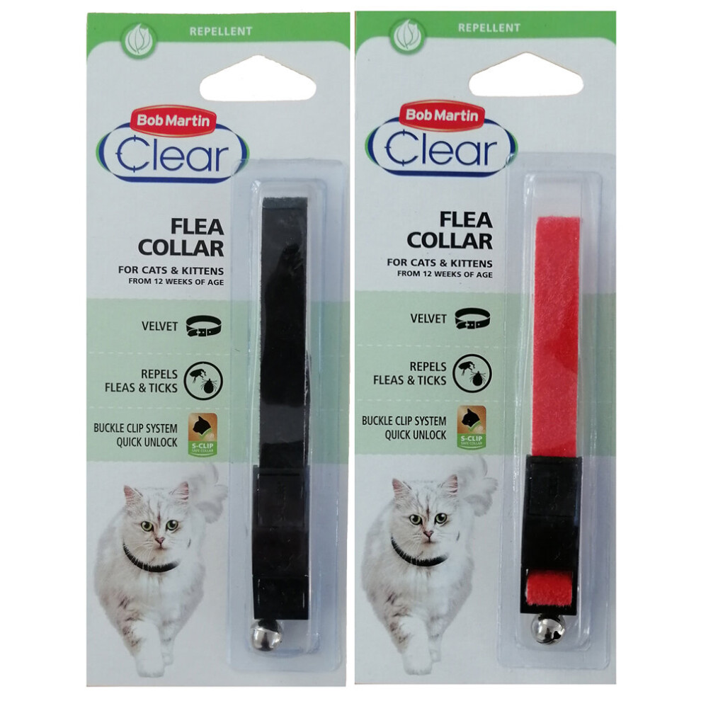 Bob Martin Clear Velvet Flea & Tick Collar (Twin Pack)