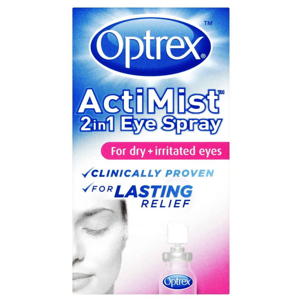 Optrex ActiMist 2-in-1 Eye Spray For Dry & Irritated Eyes - 10ml