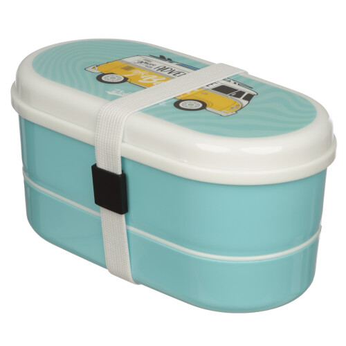 Volkswagen (Surf Adventure) VW Campervan Bento Plastic Lunch Sandwich Box 1