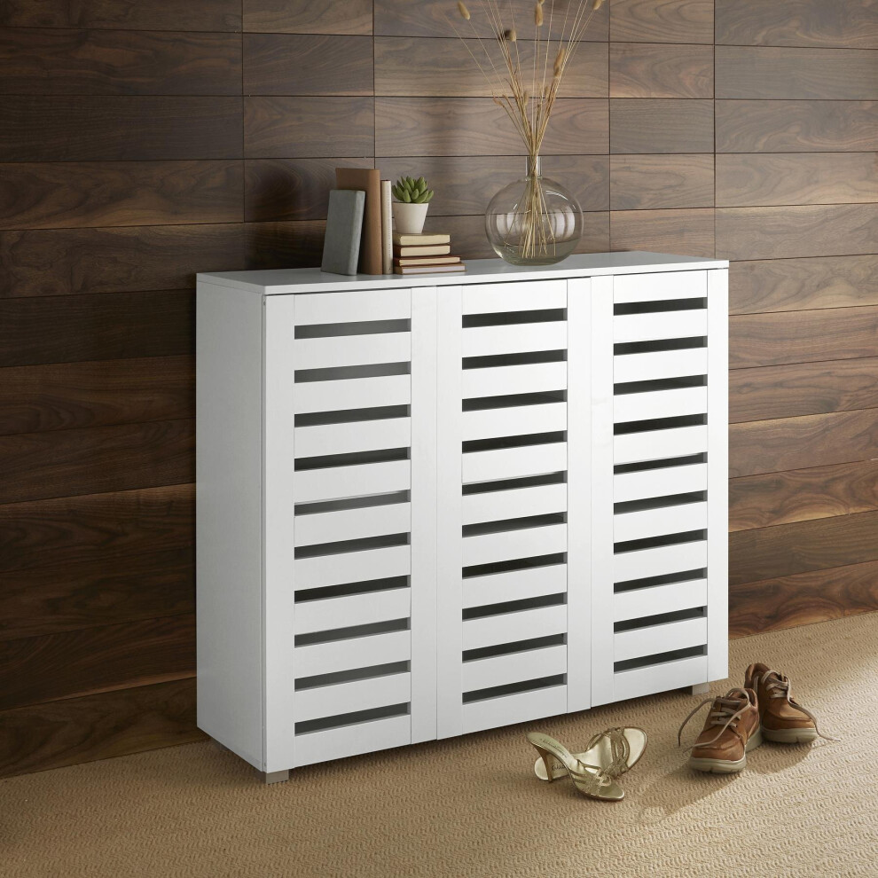 Oslo 3 Door Shoe Storage Cabinet Unit