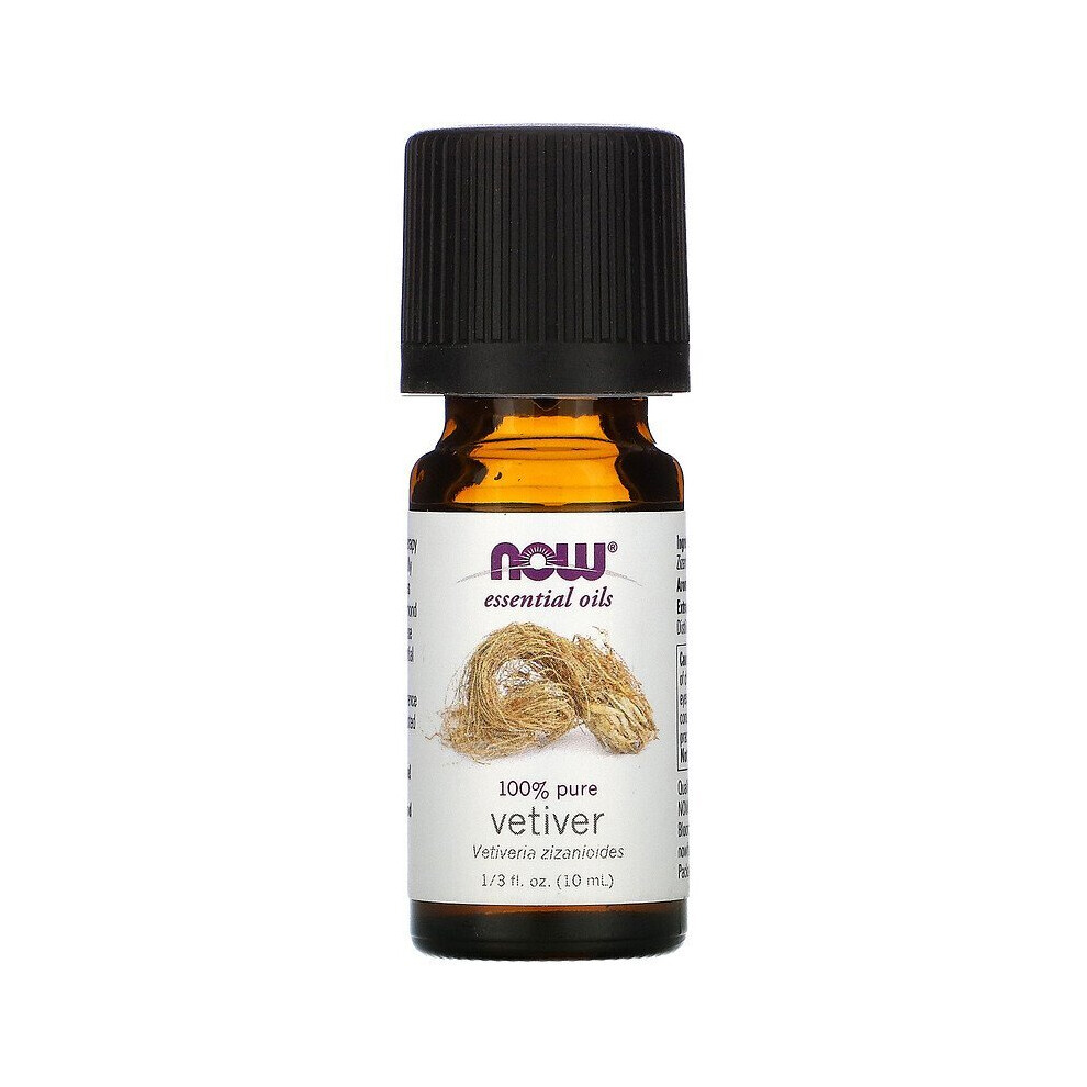 Now Foods, Essential Oils, 100% Pure Vetiver, 1/3 fl oz (10 ml)
