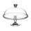 Pasabahce Clear Glass Cake Plate, Cupcake Display Footed With Dome Lid 1