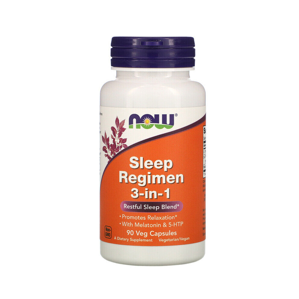 Now Foods, Sleep Regimen 3-in-1, 90 Veg Capsules