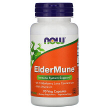 NOW Foods, ElderMune, Immuunsysteem Ondersteuning, 90 Veggene Capsules