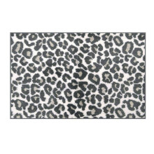 (Monochrome) Allure Luxury Jacquard Leopard Print Bath Mat 50 x 80cm